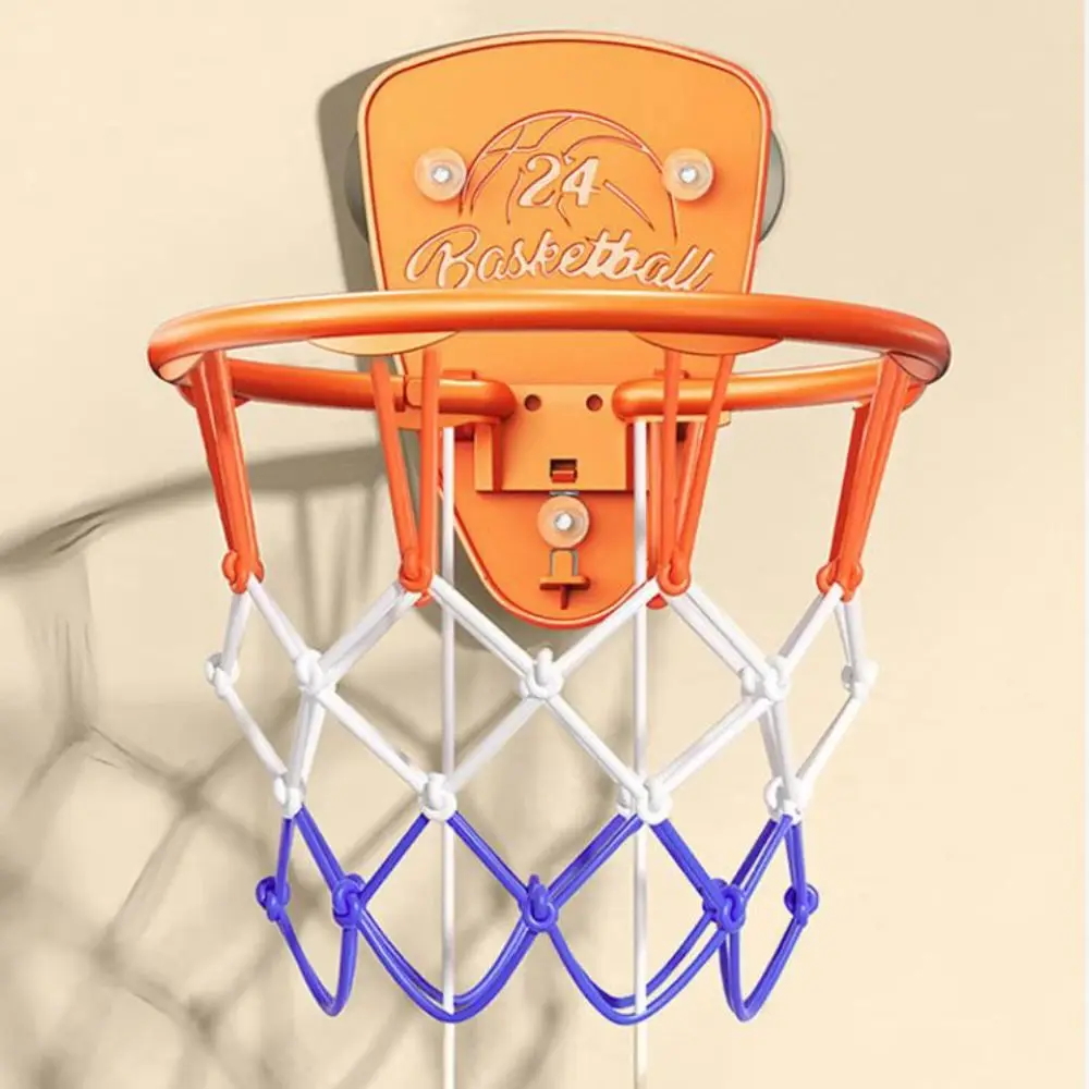 Foldable Baby Basketball Set Cartoon Animal Inflatable Ball Toddler Basketball Hoop No-Drill Installation Basketball Set