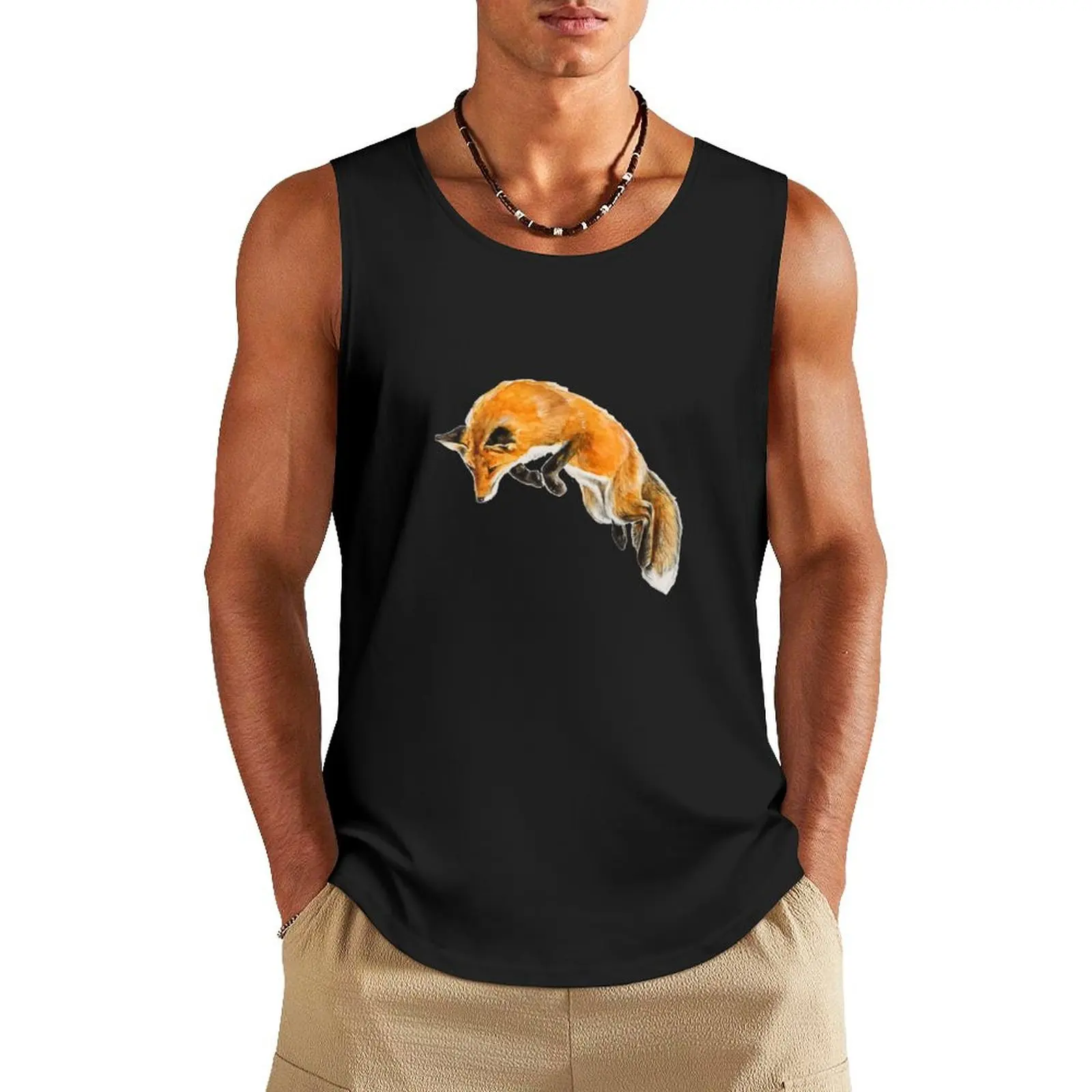 Fox Spring Tank Top t shirts sports suits