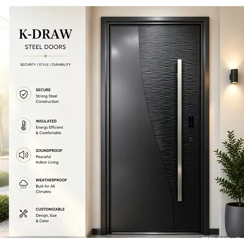 Premium Architectural Door Manufacturer Custom Entrance Door for Villas Hotels and Apartments