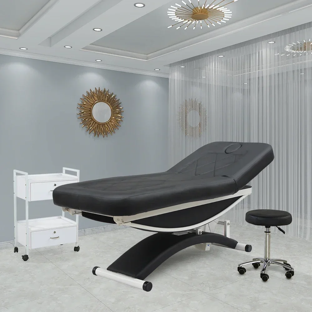 

Kangmei Modern Luxury Beauty Salon Furniture Electrical 3 Motors Esthetician Spa Facial Table Treatment Massage Bed