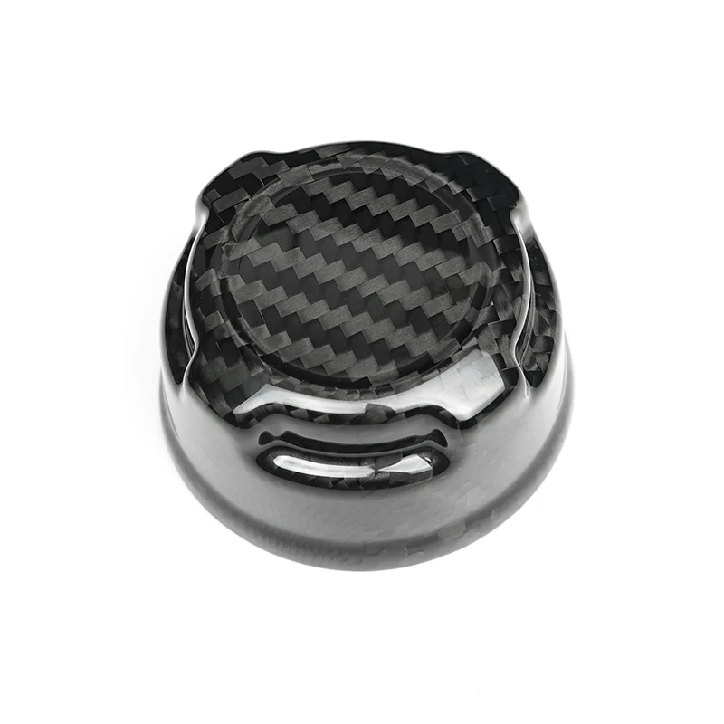 Dry Carbon Fiber Coolant Reservoir Cap For Fiat 500 Abarth 595 695 Trim Cover Radiator Cap Cover Exterior Decoration Accessory view 5