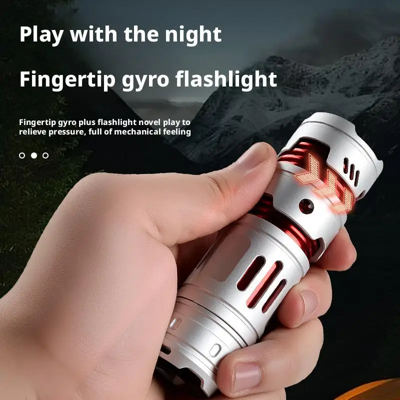 Mini EDC Flashlight Rechargeable Pocket Torch Light Outdoor Camping Fishing Hiking Self Defense Emergency Keychain Flashlights image 2