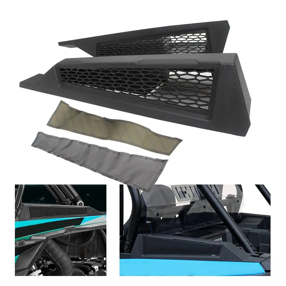 

LH&RH Side Vent Covers Air Intake Grill Bezel Kit ABS Plastic Compatible with Polaris RZR XP XP4 Turbo #2206649 UTV Accessories