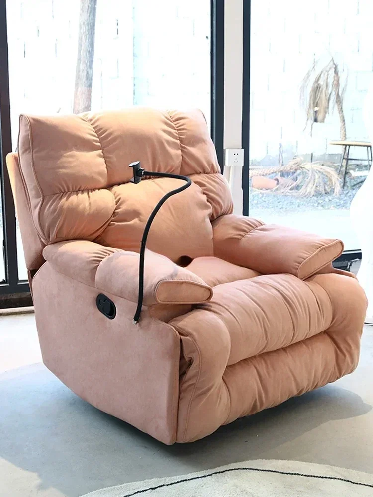 Living Room Electric Single Cloud Chair Reclining Sleeping Fabric Rocking Chair