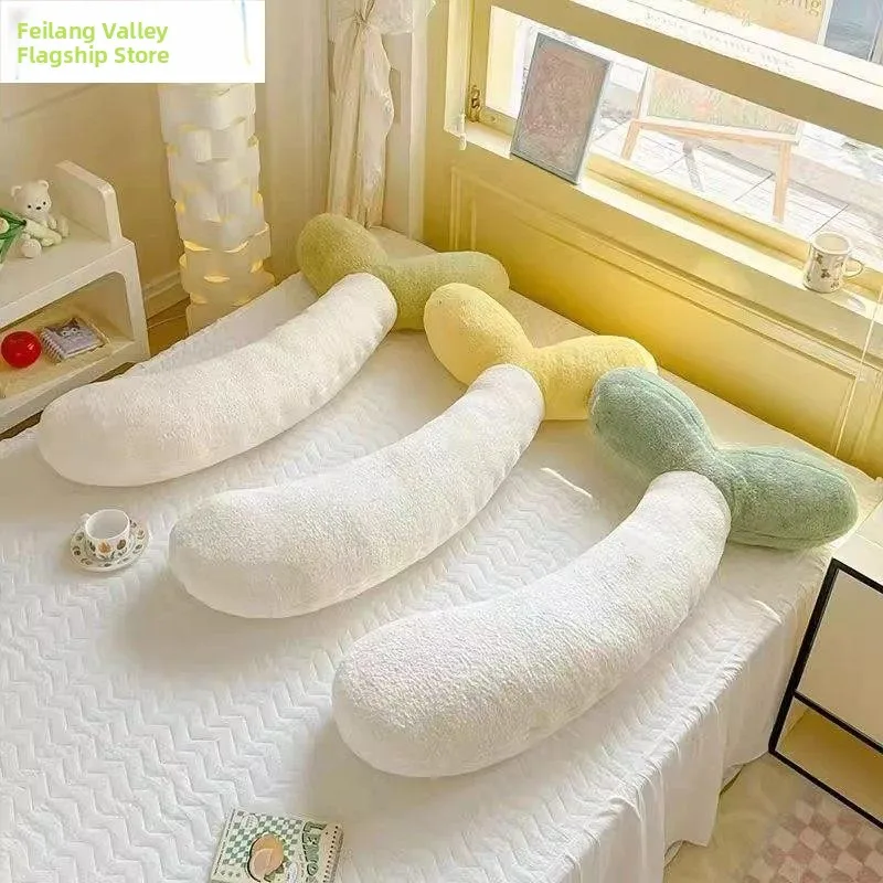 

Милая подушка-боб для девочек, длинная подушка для сна, плюшевая игрушка для обнимания ногами, мягкая кукла для кровати, наполненная ПП-хлопком, универсальная (для любого пола)