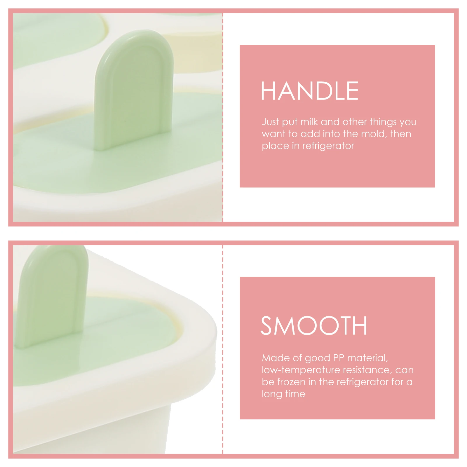 

1 Set Ice Cream Pp Material Reusable Freeze Resistant Molds For Popsicle Making With Lid Diy Ice Cream Maker Tools Home Kitchen