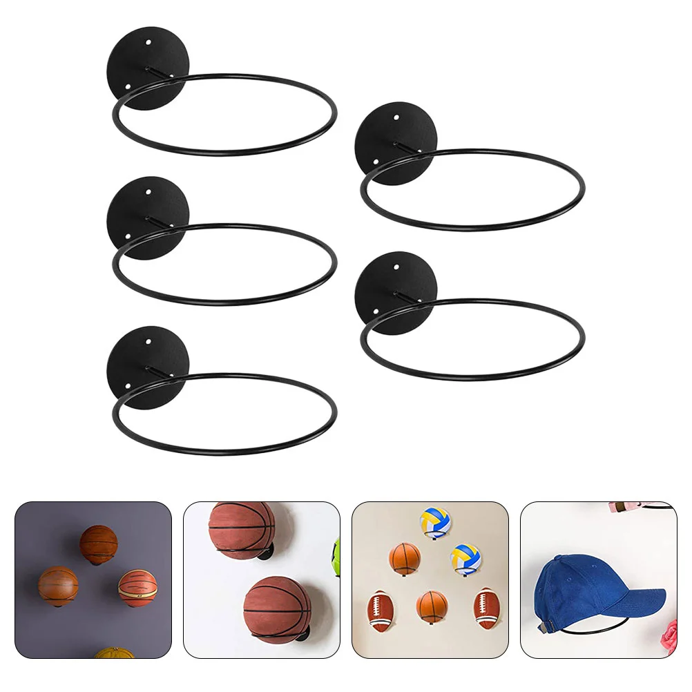 

Ball Holders Wall Mounted Basketball Soccer Display Racks For Football Exercise Wall Football Storage Multi-purpose shelf