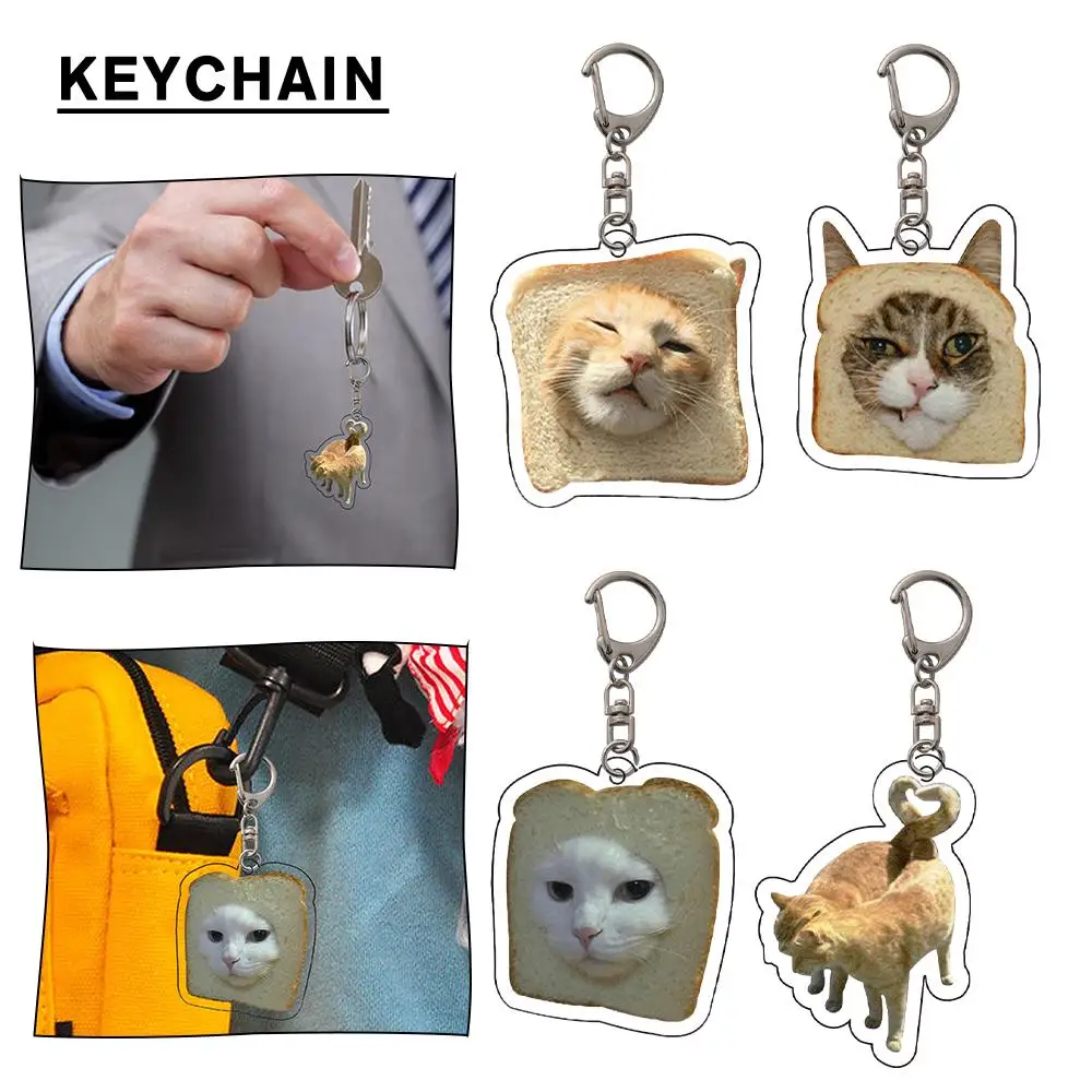 Happy Funny Cat Mobile Phone Chain Student Gift The Lanyard Pendant Small Pendant Accessories Bag Funny Meme Cat F8K4