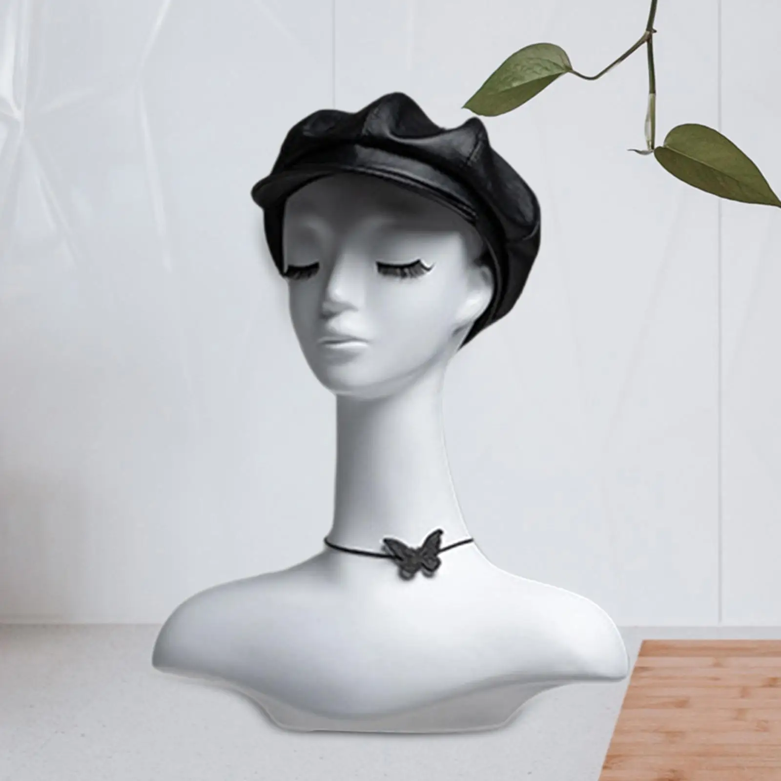 

Mannequin Head Wig Display Stand for Earrings Necklace Beauty Accessories