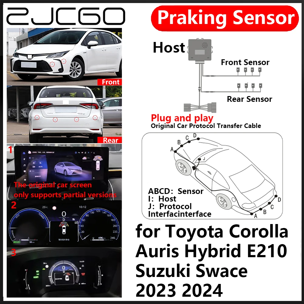 OEM Front Rear Reverse Parking Sensor PDC Car Reversing AID System for Toyota Corolla Auris Hybrid E210 Suzuki Swace 2023 2024