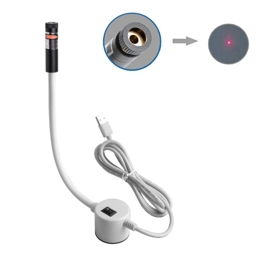 

Red Laser Sewing Laser Guide Adjustable Hose Dot Line Cross Head Sewing Positioning Light 5MW/100MW Magnetic Base