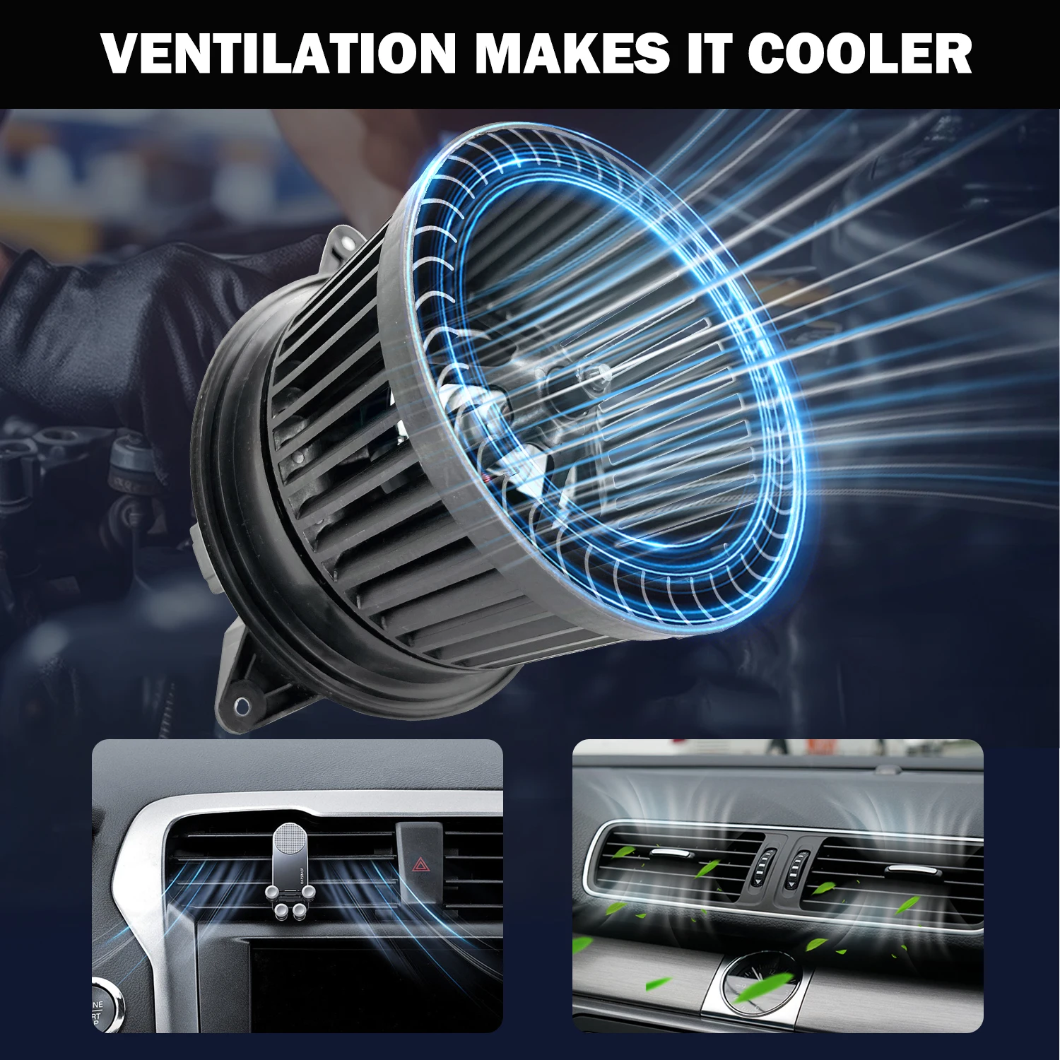 Treeligo Car Air Conditioning Blower Motor Fan For Ford Focus 2 2.3 2003-2007 For Ford  Transit Connect 2 2010-2013 S700105