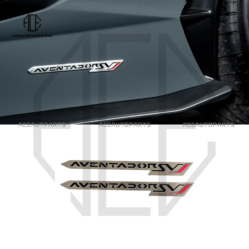 Car Body Side Logo Stickers For Lamborghini Aventador LP700 LP740 SVJ Side Badge Car Styling