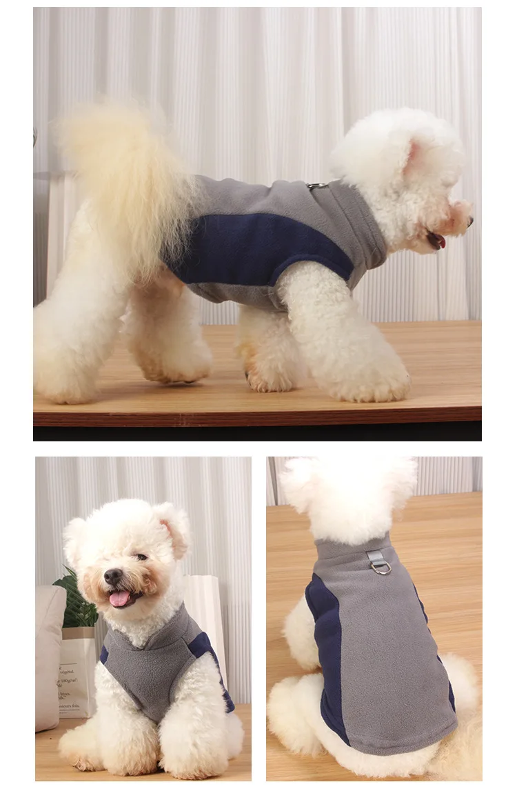 Fleece Vest Dog Sweater Warm Pullover Fleece Dog Jacket Winter Dog Clothes for Small Medium Dogs, Cold Weather Coat Pet Apparel