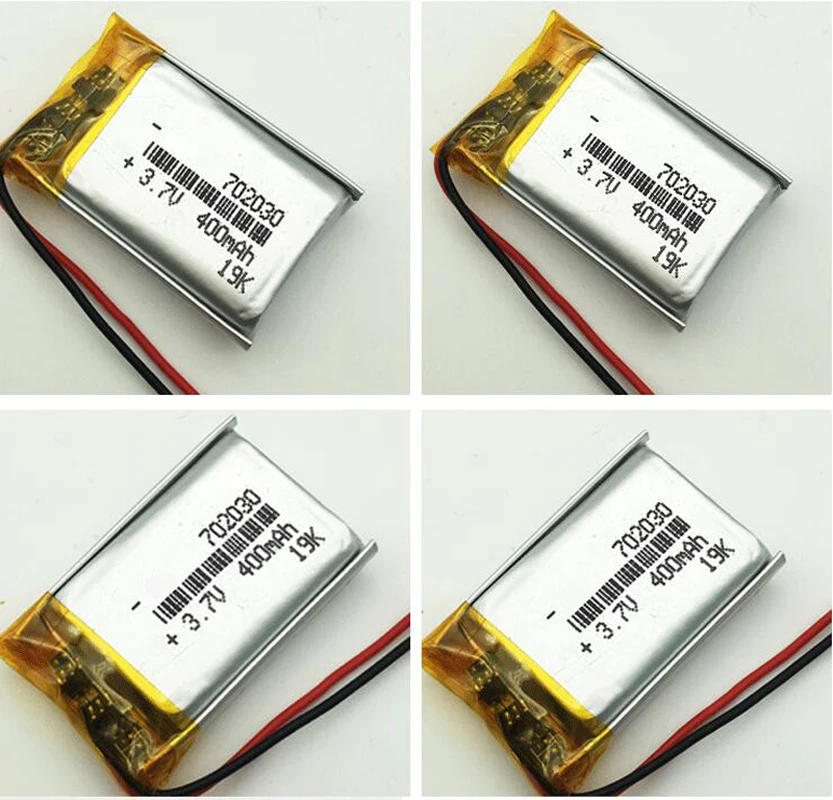 702030 400mah 3.7V Lithium Polymer Battery For Walkie-talkie Electronic Toy Sports Bracelet Rechargeable Li-polymer Batteries