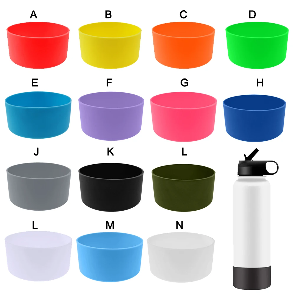 

1PCS 9cm Silicone Cup Base Protective Cover Rubber Bottom Pad 32-40oz Universal Flask Base Insulation Case