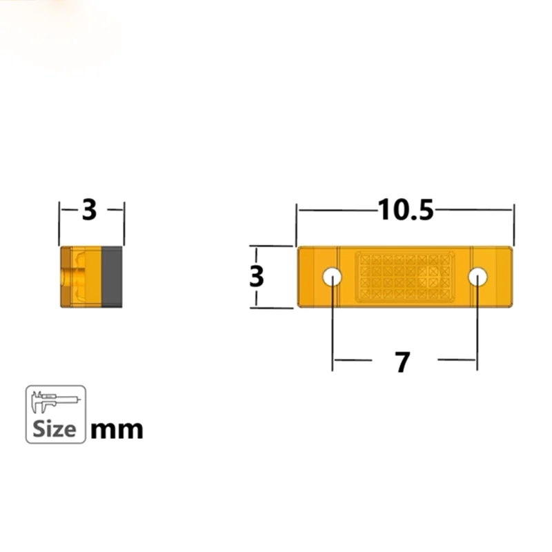 CBD-05 2pcs LED 3V Position Light Spotlight 1/14 RC Truck for SCANIA Tamiya 770S R620 for VOLVO ACTROS AROCS Model Car DIY Parts view 2