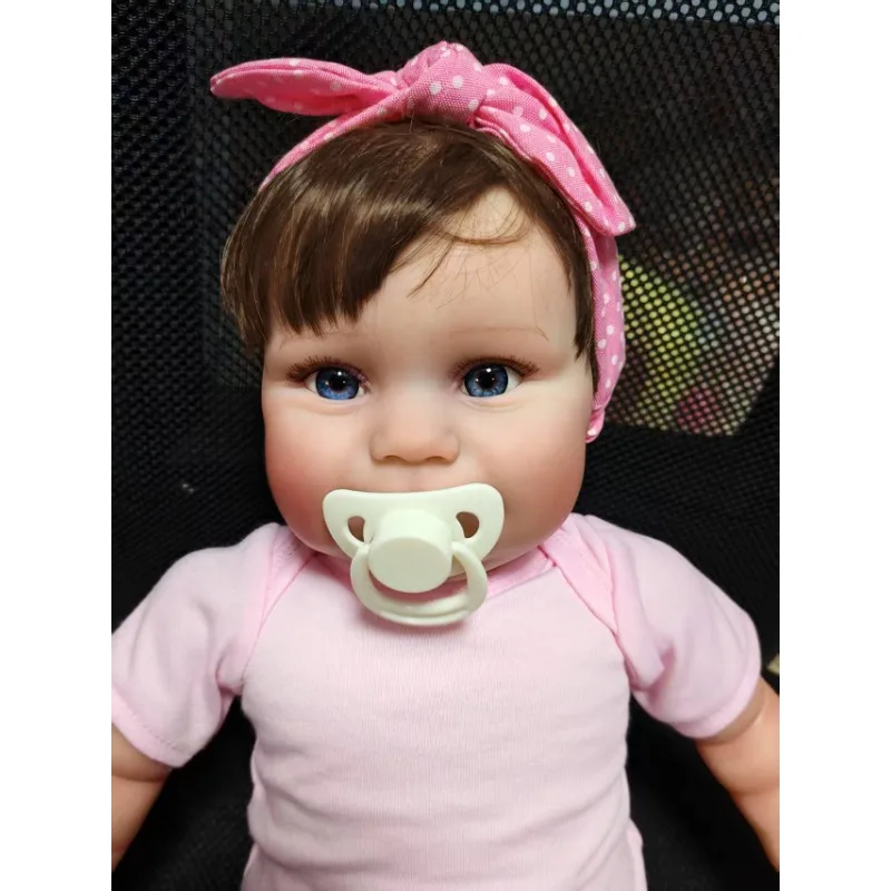 

50cm Maddie Soft Silicone Vinyl Reborn Toddler Girl Cotton Doll with Hand Rooted Hair