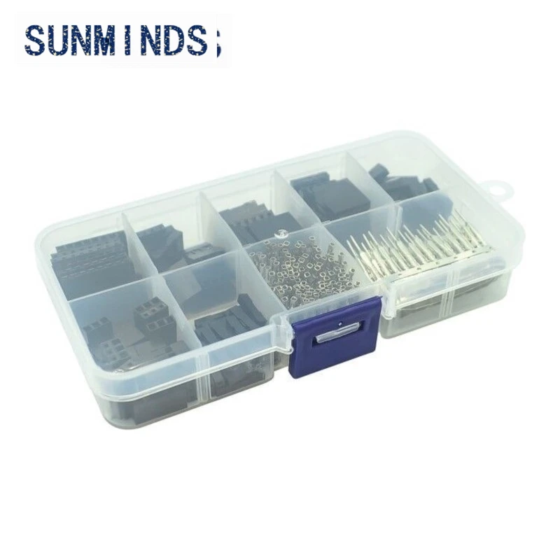 310pcs Dupont Connector 2.54mm, Dupont Cable Jumper Wire Pin Header Housing Kit, Male Crimp Pins+Female Pin Terminal Connector