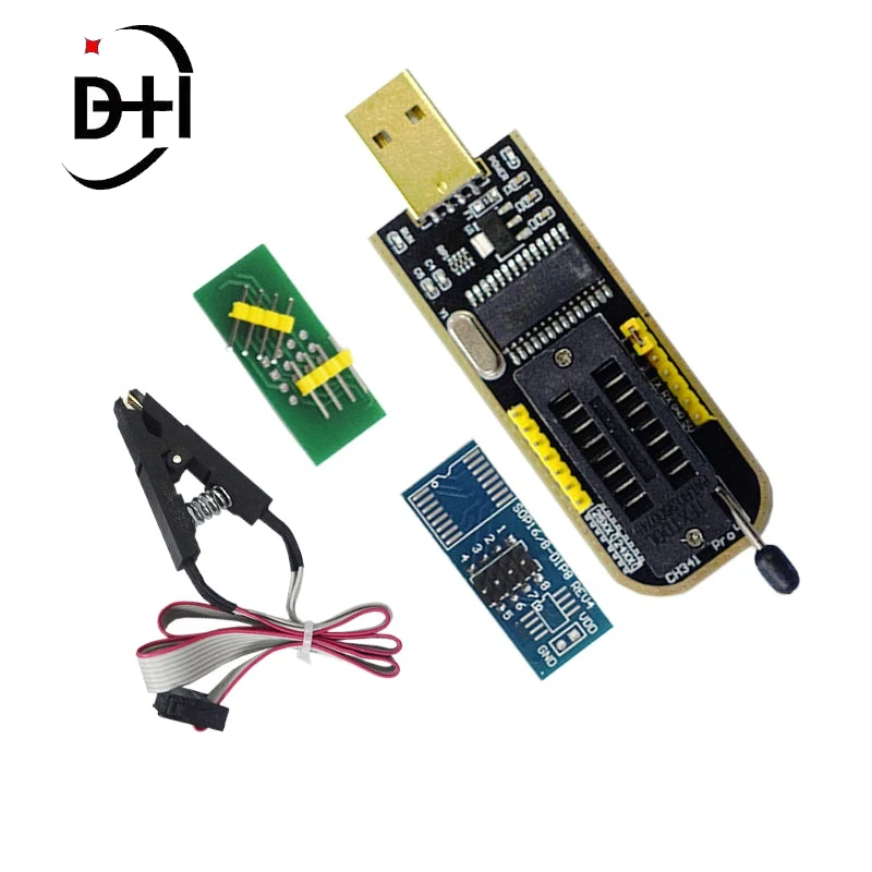 CH341A  CH341 24 25 Series EEPROM Flash BIOS USB Programmer Module + SOIC8 SOP8 Test Clip For EEPROM 93CXX / 25CXX / 24CXX