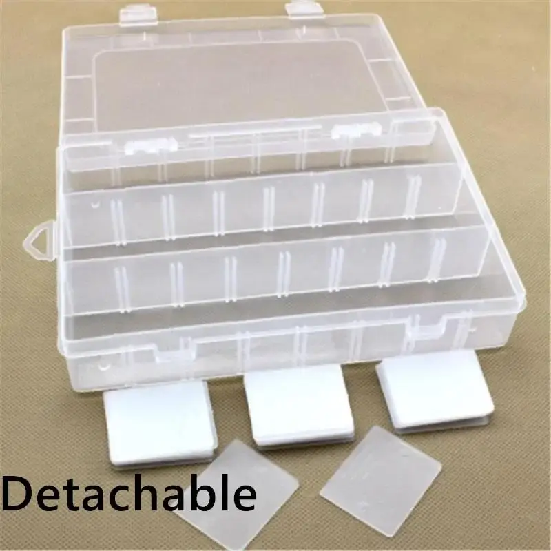 24 Grids Plastic Embroidery Floss Storage Box Floss Bobbins Organizer DIY Cross Stitch Sewing Tools Thread Bobbins