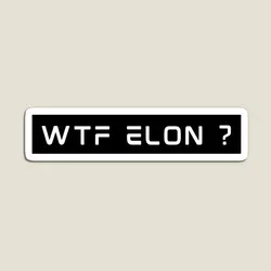 What The Elon Musk Tesla Bumper  Magnet Kids Children Magnetic Colorful Home Holder for Fridge Organizer Stickers  Funny Toy