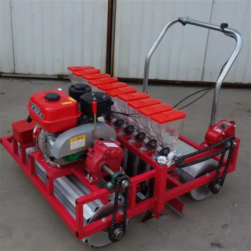 

Hot Sale Ten-Row Small Seed Material Seeder Engine-Driven Precision Vegetable & Seedling Sowing Machine For Farm & Gard