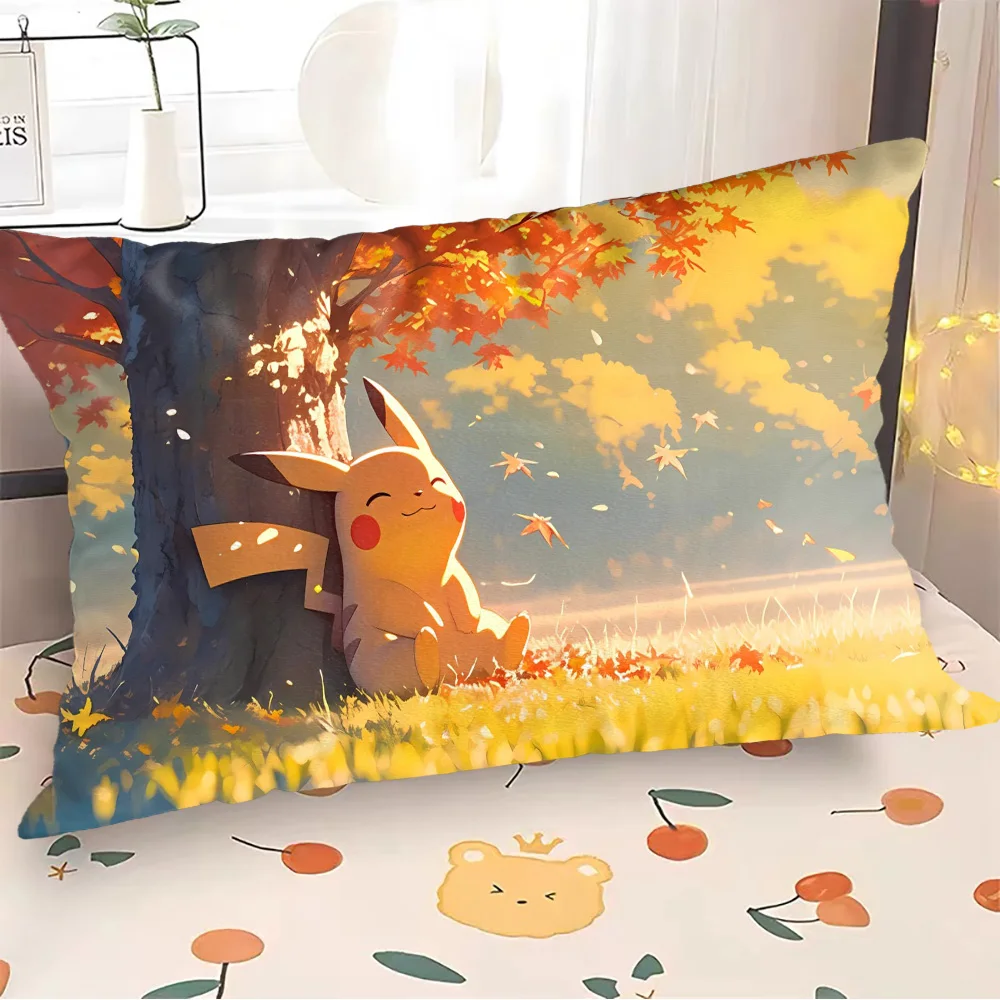 Capas de almofadas da moda P-Pikachu-s, capa decorativa para almofadas de sofá, decoração para sala de estar, presentes personalizados para casa