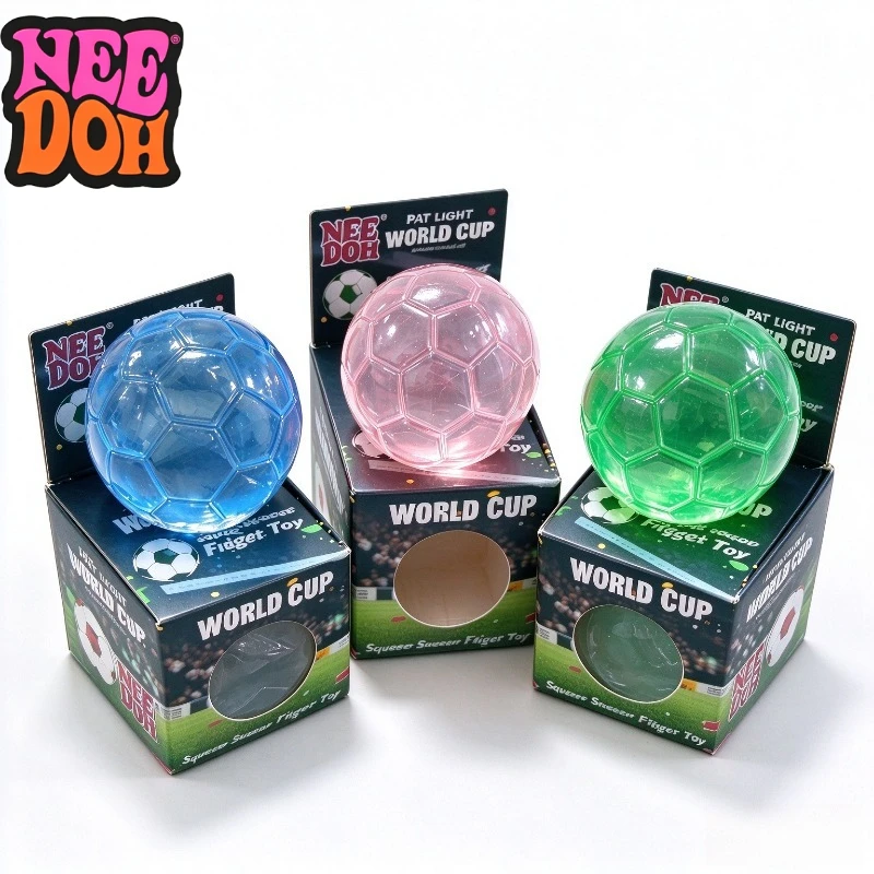 NeeDoh Football Pinch Soft Rubber Decompression Artifact Football Slow Rebound Relieve Stress BirthdayGiftsquishy Toystress Ball