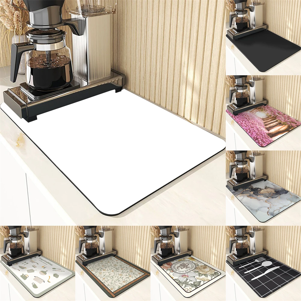 Cartoon Animal Style Kitchen Accessories Table Mat Kitchen Items Free Shipping Items White Printing Coffee Decoration Cup Mats