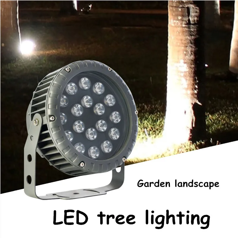 

Outdoor Waterproof Light Round LED Flood Light Wheel Shot Tree Light Billboard Lighting Aluminum Garden Lawn Lamp 6w 9w 12w 18w