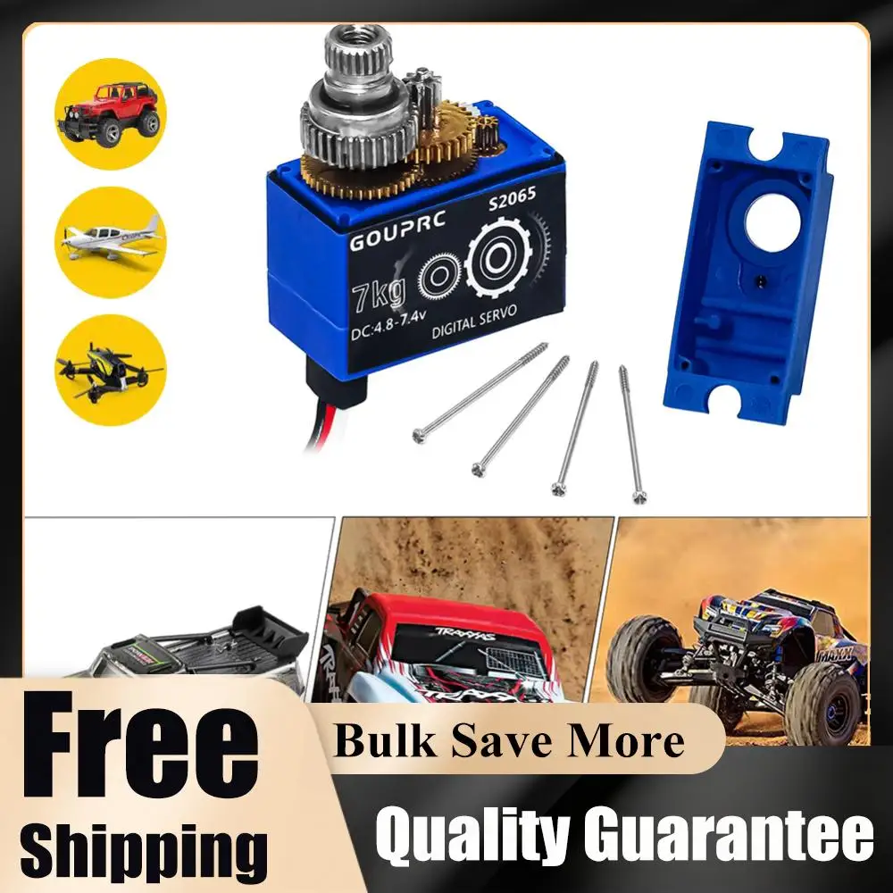 7KG Wasserdichter RC Digital Micro Servo mit Horn Metallgetriebe Servo Mini Servo für TRX4 TRX6 SCX10 III 1/10 RC Crawler Auto