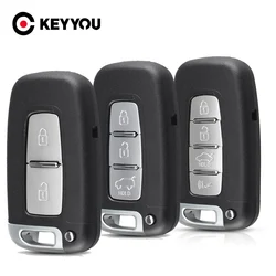 KEYYOU 2/3/4 przyciski inteligentny obudowa kluczyka do samochodu z pilotem Shell dla Hyundai IX35 Sonata 8 Elantra dla Kia K2 K5 Sportage Forte wymiana