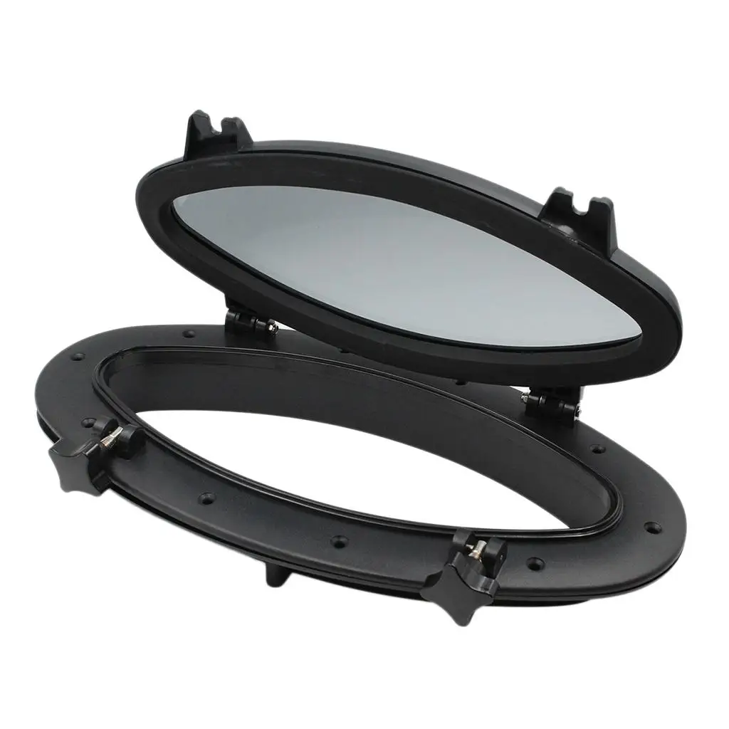 

Yacht Oval Porthole Window ABS Thermoplastic Waterproof Marine Hatch Cabin Mirror for Synthetic Teak Boat