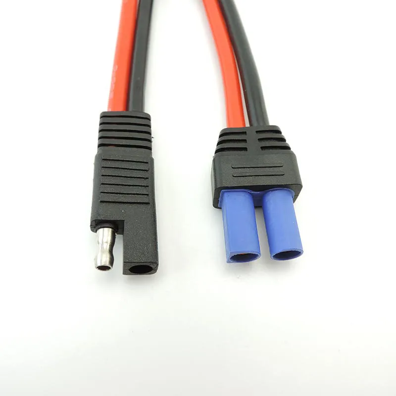 10AWG Copper Thick For SAE power Adapter connector Cable SAE Plug Wire To EC5 Female Power Cord Battery Solar panel Cable p1