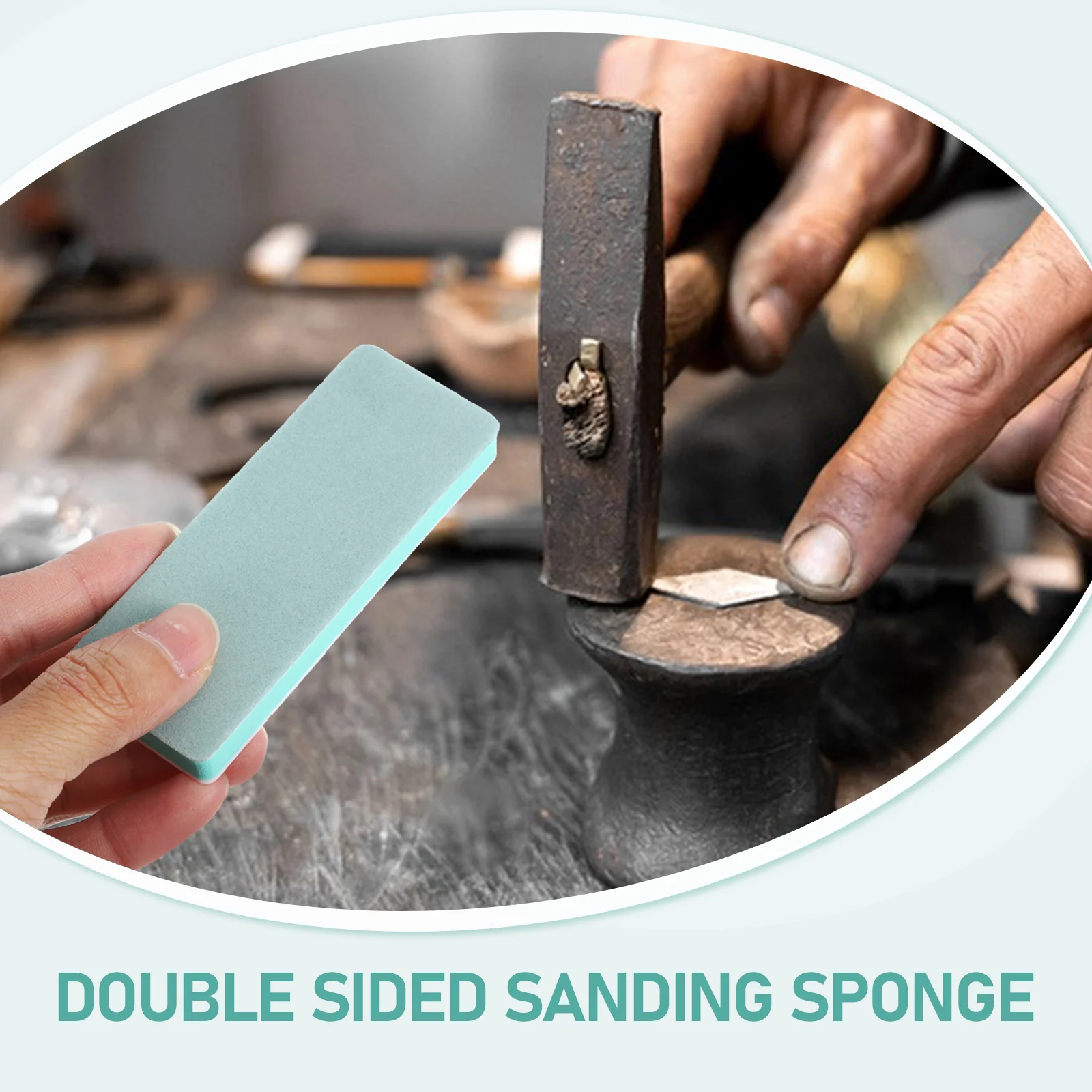 

10 Pcs Polishing Plate Sanding Sponge Nail File Furniture Blocks Green White Double Sided Buffing Tool For Manicure Woodworking