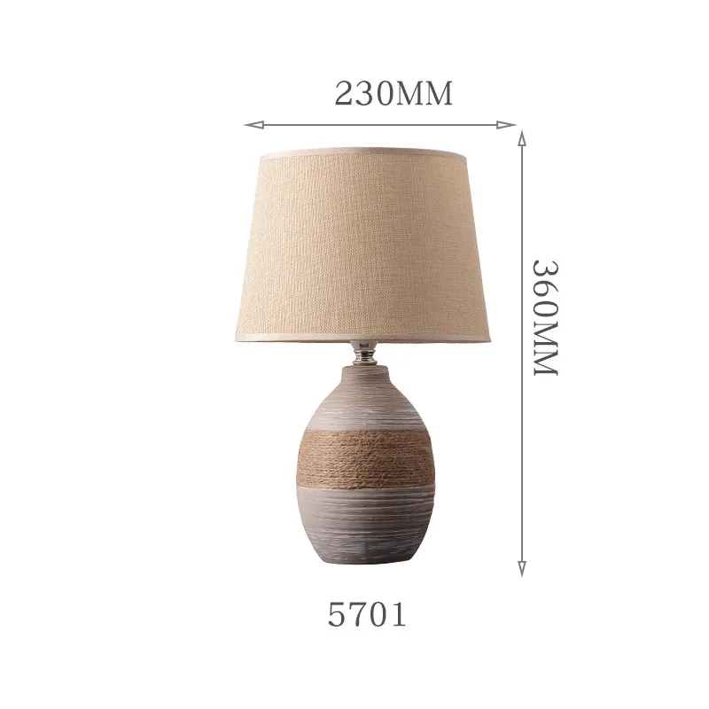 Japanese Wabi Sabi Floor Lamps Ceramic Textile Crafts LED Standing Light Bedroom Homestay Hotel Cafe Retro Home Decor Desk Lamp
