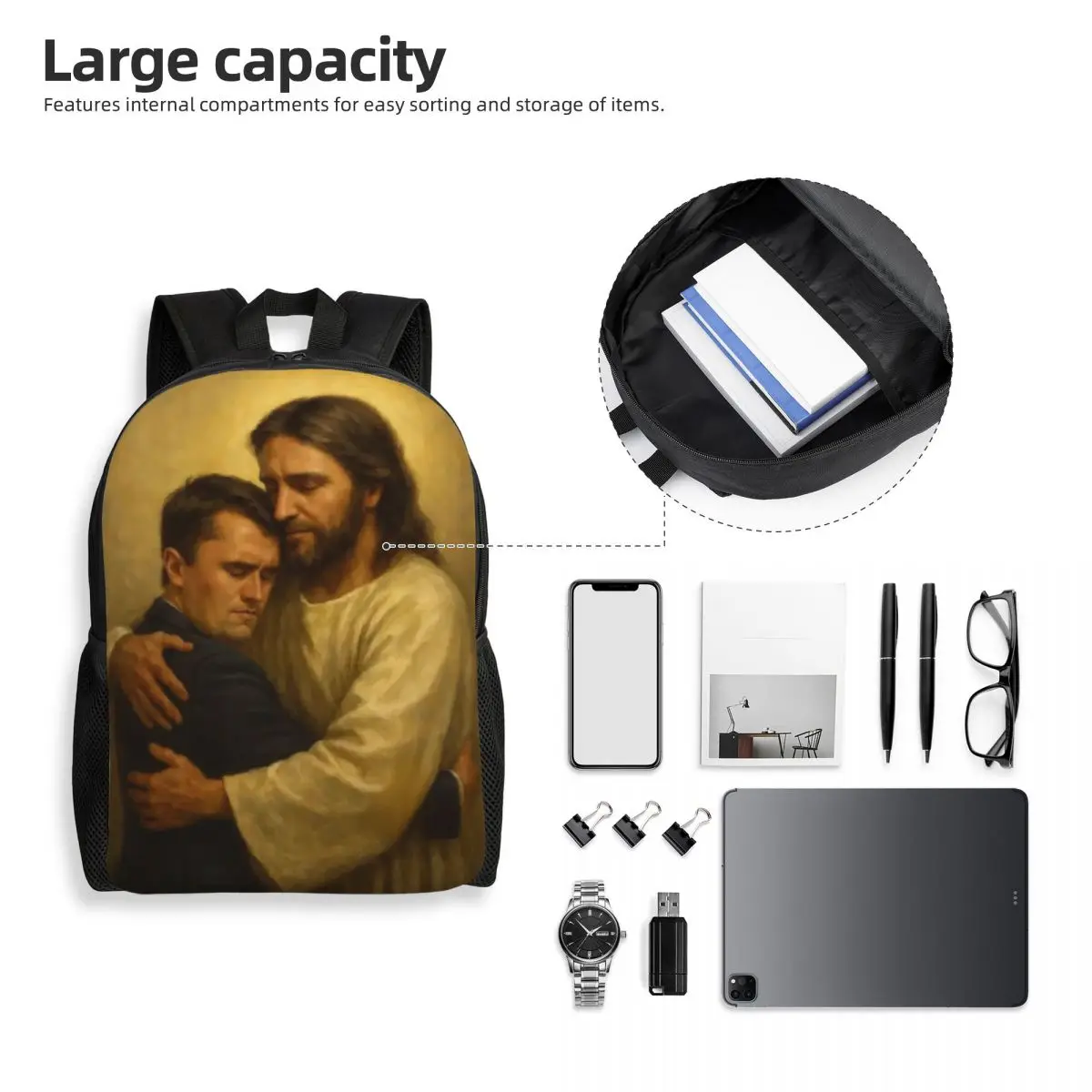 حقيبة ظهر Charlie Kirk Angelic Advocate للأطفال الصغار في مرحلة ما قبل المدرسة ورياض الأطفال للبنين والبنات