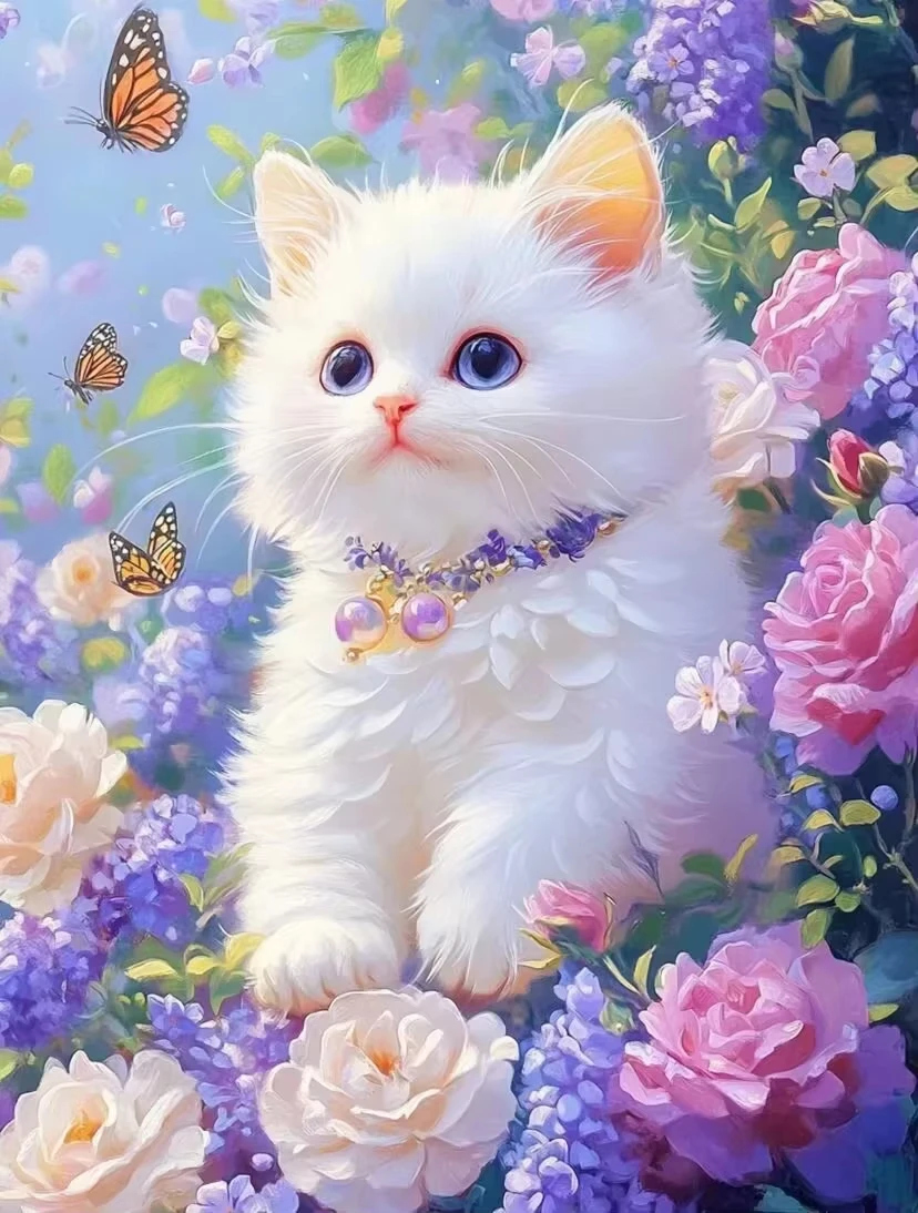 

Cute Cat 500/1000/1200/2000 PCS Jigsaw Puzzles Family Activity Relaxing Games for Living Room Home Decor Gift