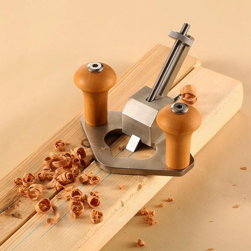 1 Piece Router Plane Professional Woodworking Hand Tool Chamfering Slottinge As Shown Steel Carpenter Hand Wood Planer Tools