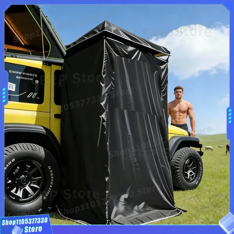 Portable Four-Season Waterproof Camping Shower Tent with Privacy for Portable Toilet & Car Side Use