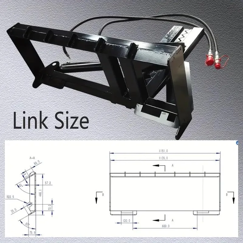 مرفق سحب عمود الأشجار شديد التحمل، بناء معدني قوي مع نظام هيدروليكي قابل للتعديل يستخراج وتسحب الأشجار بشكل فعال