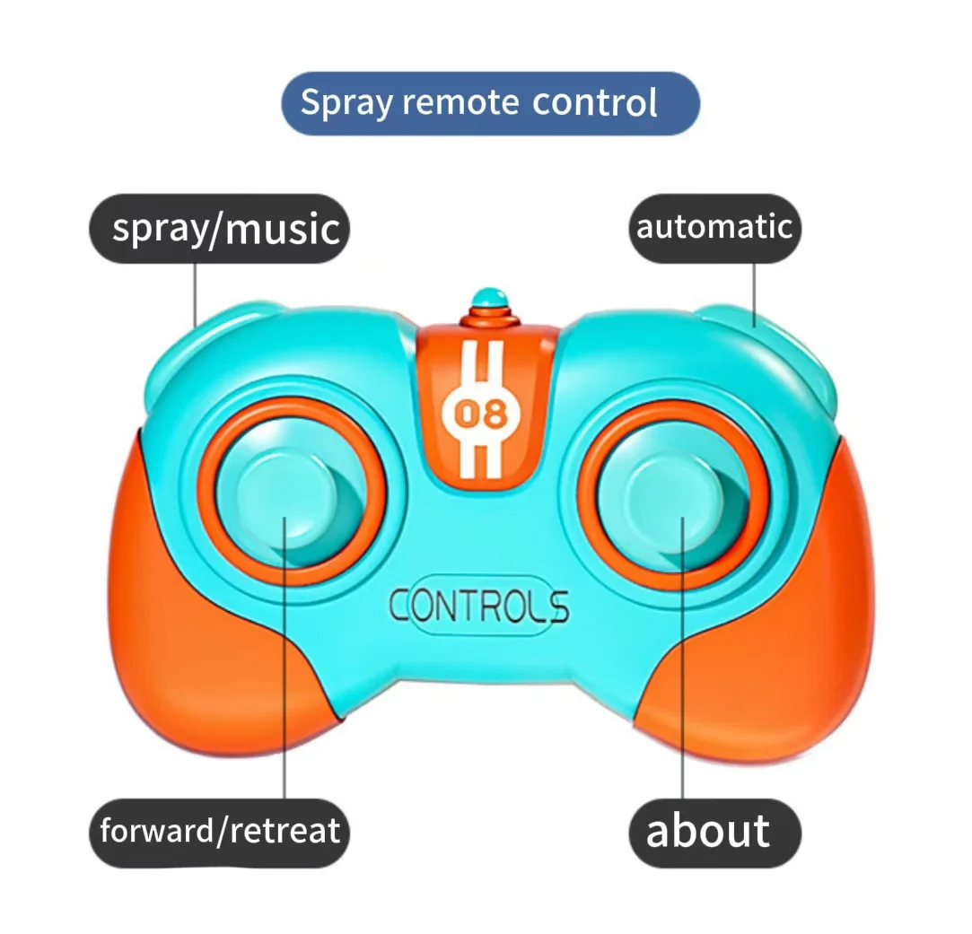ของเล่นรีโมทคอนโทรลใหม่ 2.4 g รีโมทคอนโทรลกันชนรถ duel duel สเปรย์เพลง racing boy Crazyracing Kartrider ของเล่น