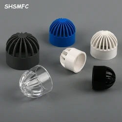 1-2Pcs I.D20-110mm Pvc Vent Cap Filter Isolatie Screen Water Tank Permeabel Joint Aquarium Zeevruchten Zwembad Overloop Buisleid