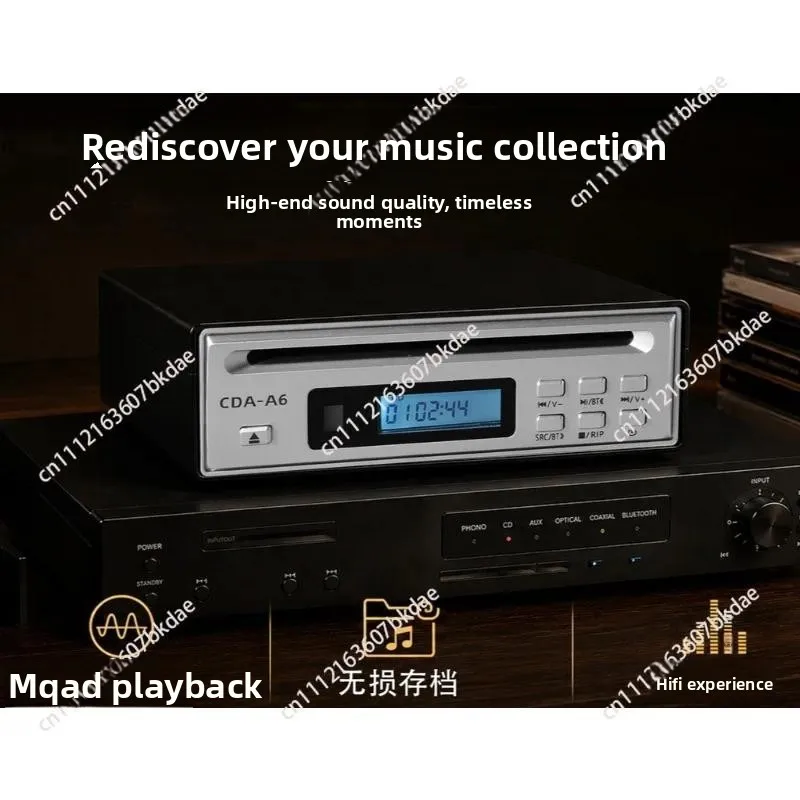 Portable Bluetooth CD Player HiFi Audio Home CD Ripper Desktop CD Player with Input And Output for Music Entertainment
