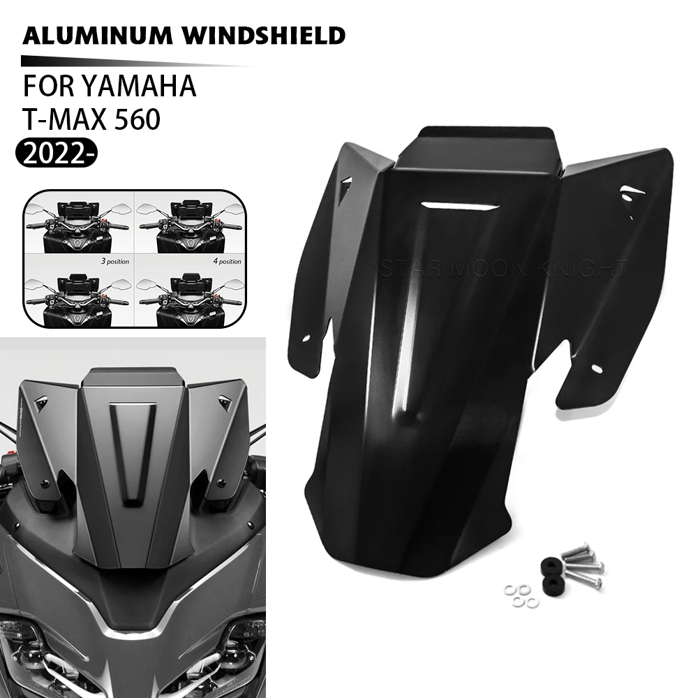 

For YAMAHA TMAX T-MAX 560 TMAX560 T-MAX560 2022 2023 - TECH MAX Motorcycle Windshield Windscreen Aluminum Wind Shield Deflectore