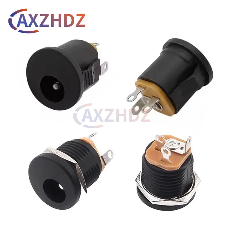 

10Pcs DC-022 5.5-2.1 / 5.5 x 2.5mm DC022K Power Socket/ DC Connector Female Panel Mount DC022 5.5 mm x 2.1mm Jack Socket Adapter