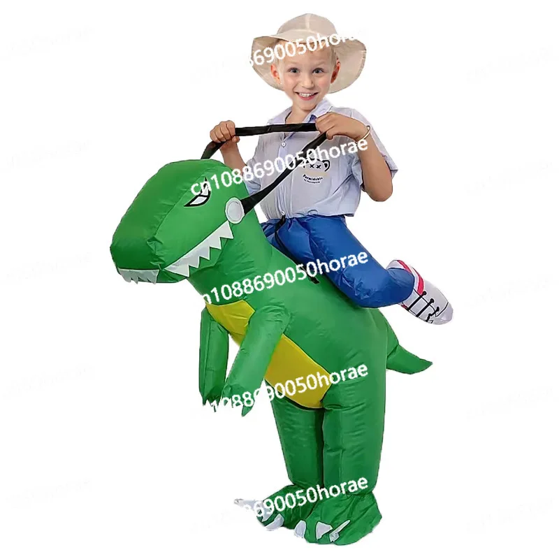 

Halloween Riding Dinosaur Inflatable Costume Performance Toy Parent-child Doll Costume Inflatable Dinosaur Inflatable Costume