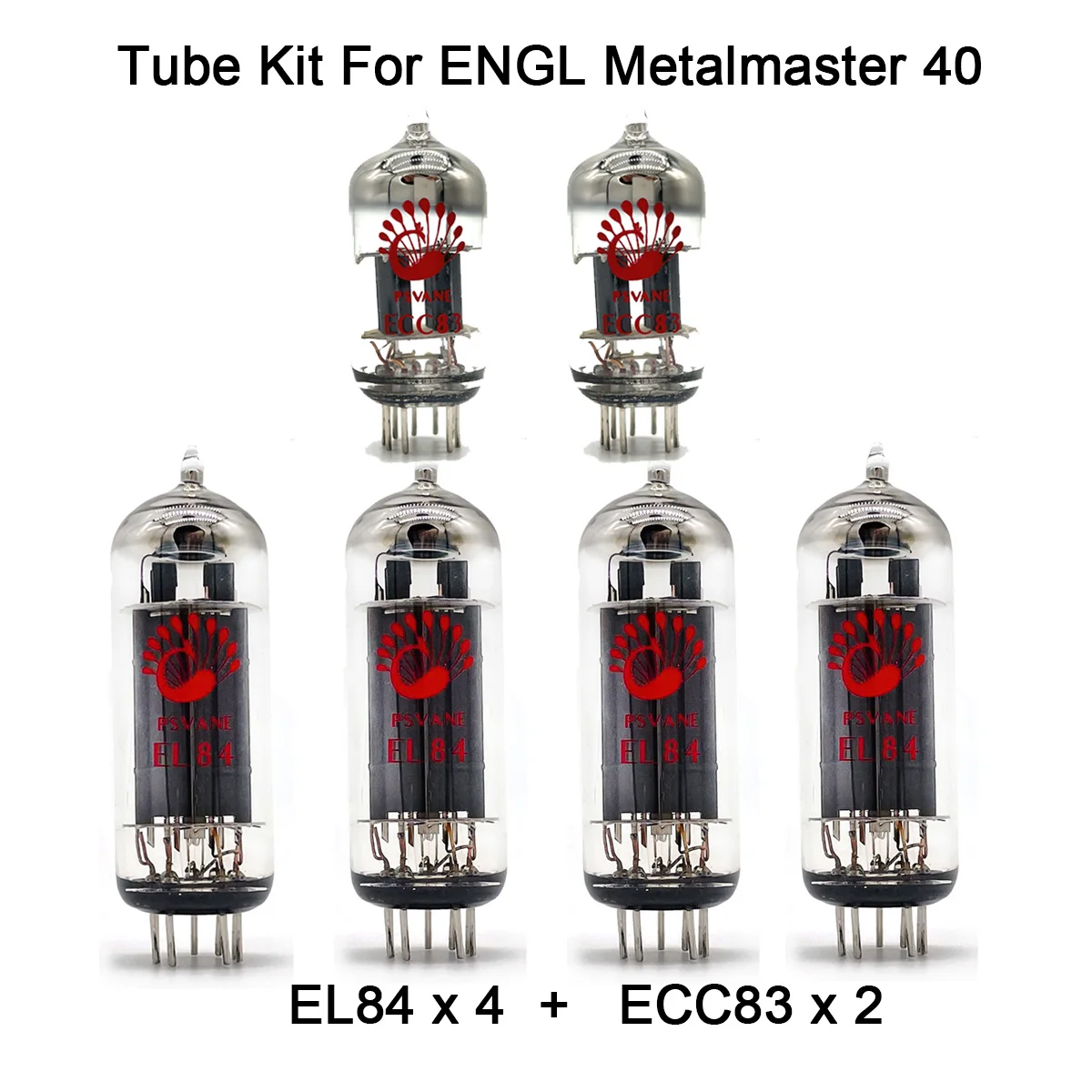 

Valve Tube Kit For ENGL Metalmaster 40 Guitar Amplifier Tube PSVANE 4PCS EL84 3PCS ECC83 Electronic Power Tube Audio AMP Cabinet