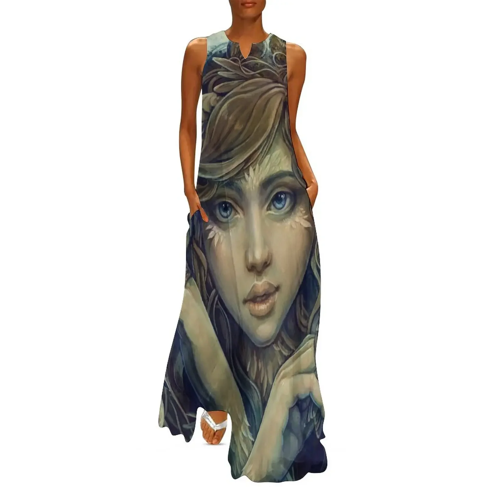 

Flock of birds Long Dress Woman's evening dress purple dress women's fashion dresses party women elegant luxury